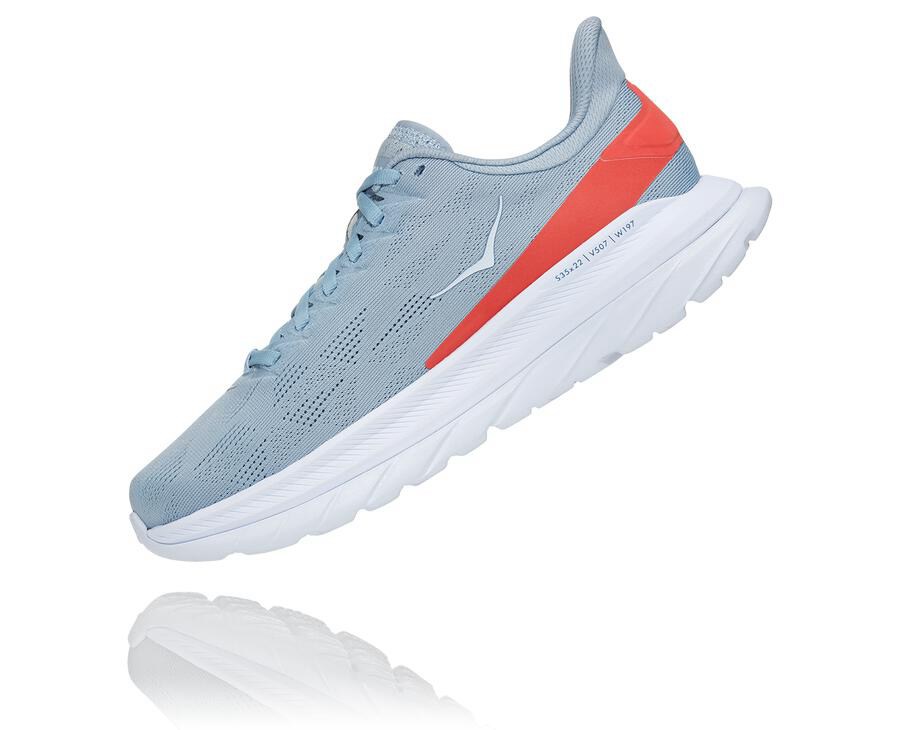 Hoka One One Tenisky Damske Modre/Biele - Mach 4 - 91283-CGUA